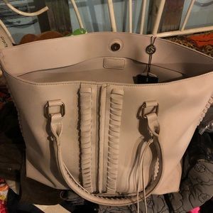 Vegan leather tote